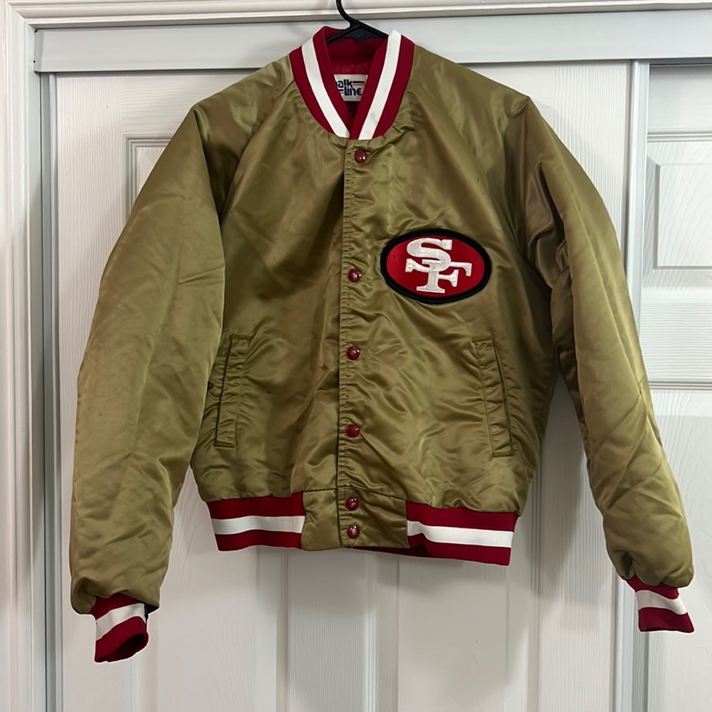 VINTAGE 49ers gold jacket